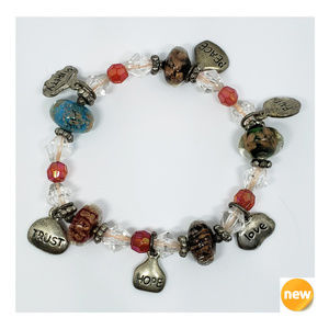 NEW ~ Faith Peace Purity Trust Love Hope Bracelet